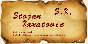 Stojan Kamatović vizit kartica